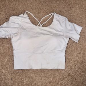 White Halara Crop Top
